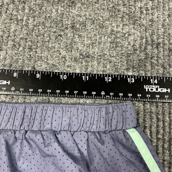 Adidas Running Shorts Womens Large 12/14 Gray with‎ Green Side Stripes Athletic - Picture 8 of 10